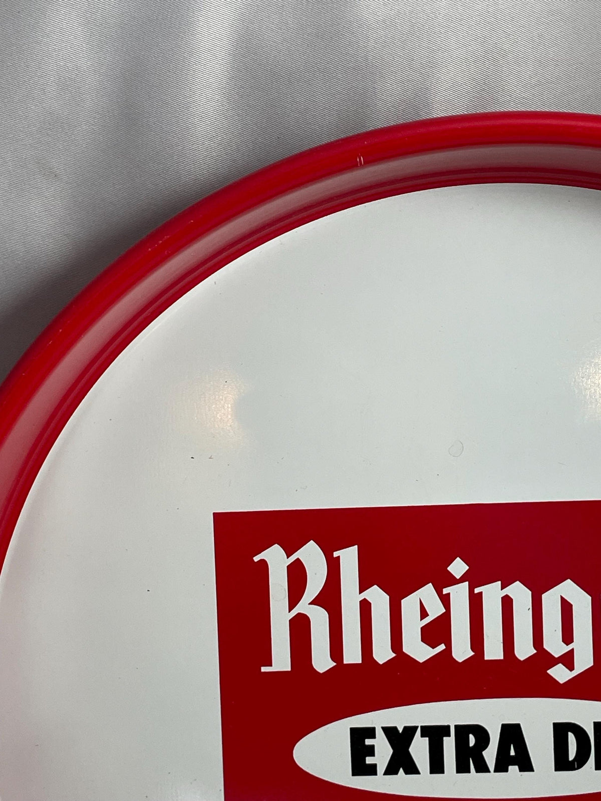 Vintage Rheingold beer serving tray large metal.