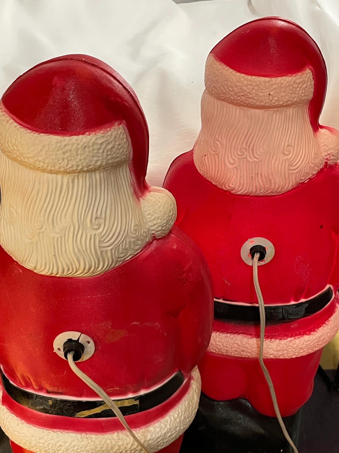 Vintage Santa Claus Christmas Blow mold light up Christmas Yard decor. 45.00 each.