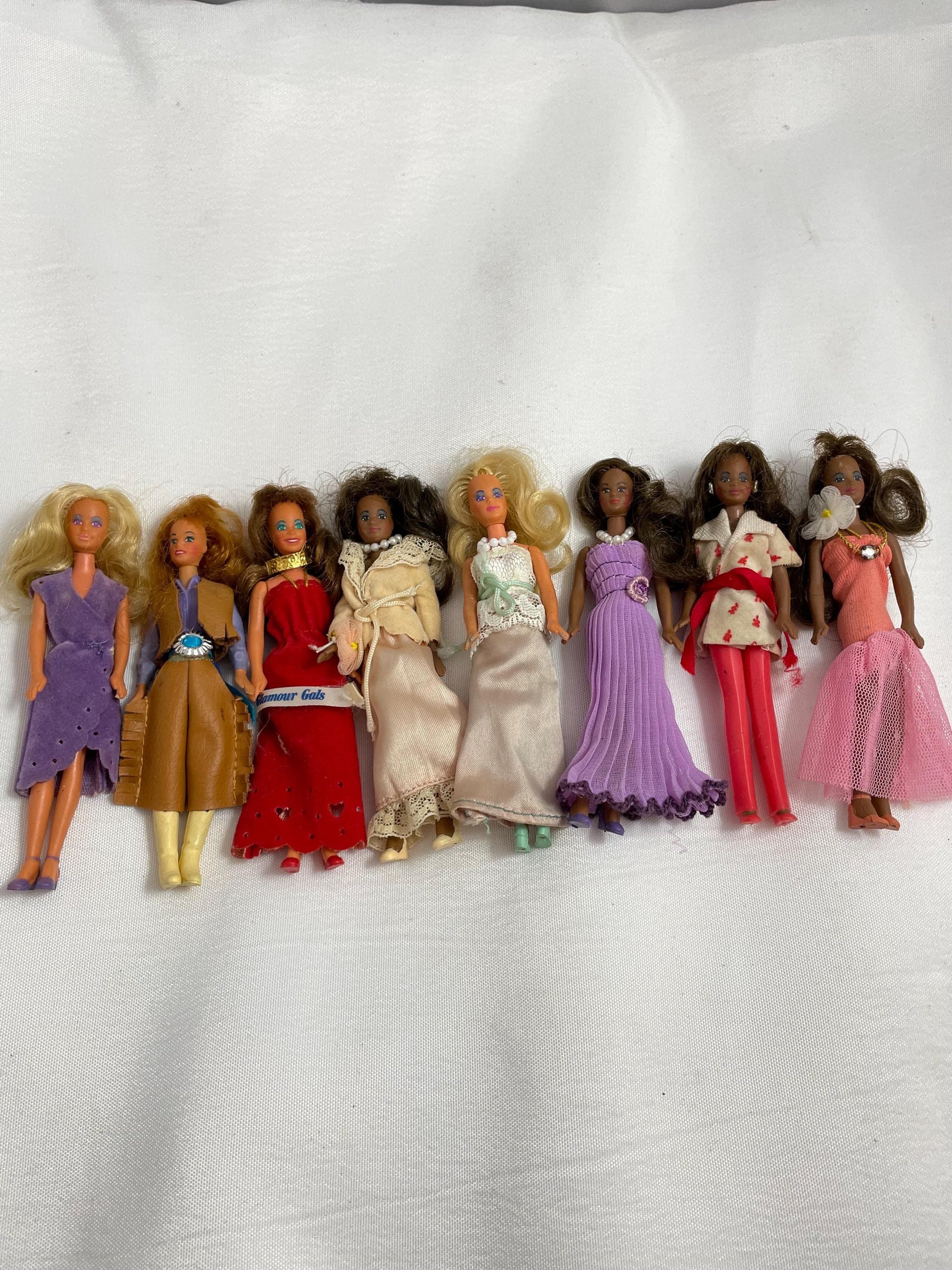 Vintage Kenner Glamour Gals collectibles . Poseable and Bendable dolls. 30.00 each or all 8 for 200.00.