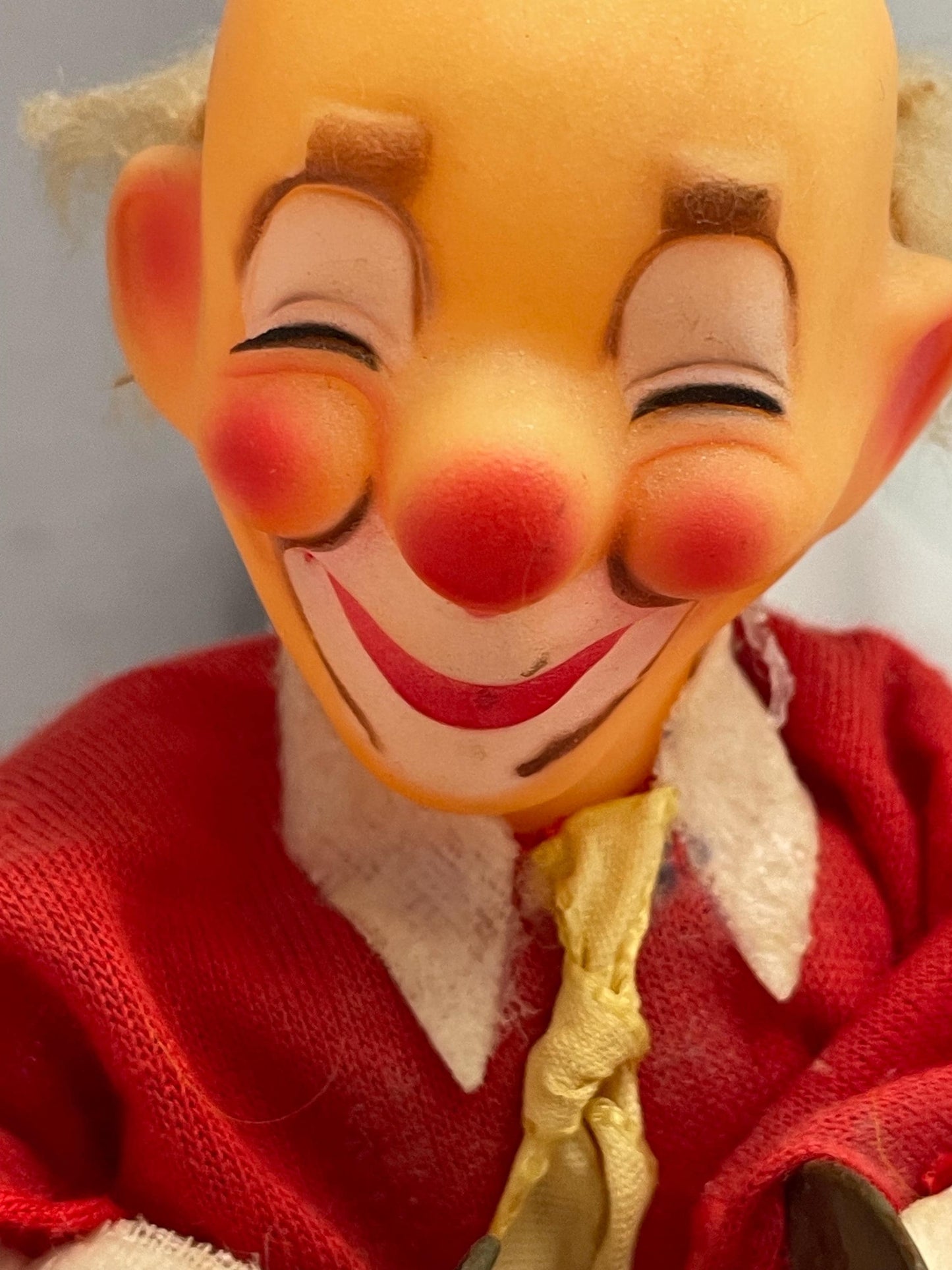 1960’s Musical wind up clock work Cymbol playing Clown toy.