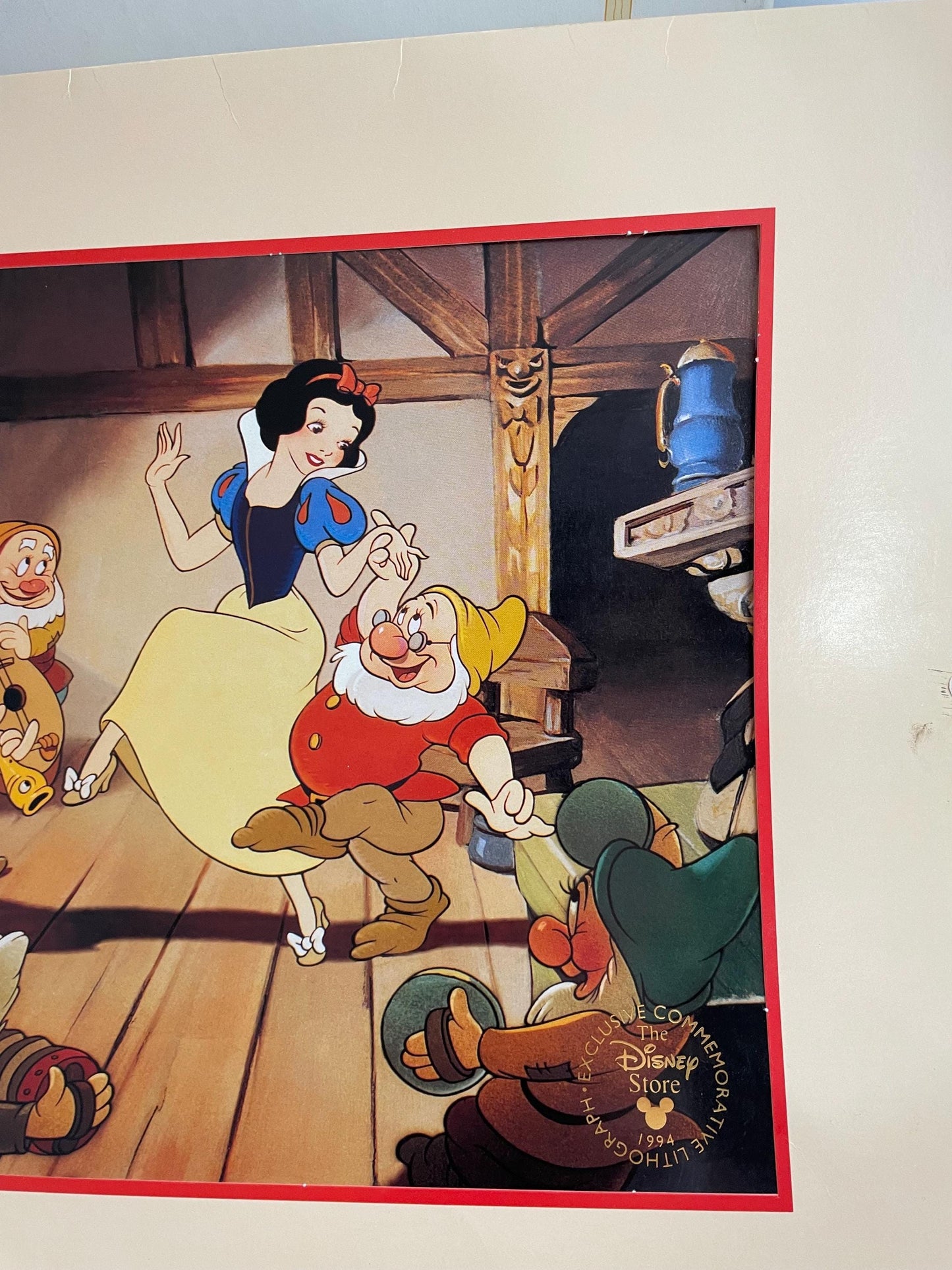 Disney’s Classic Snow White and the seven dwarf’s Exclusive Commemorative Lithograph 1994.