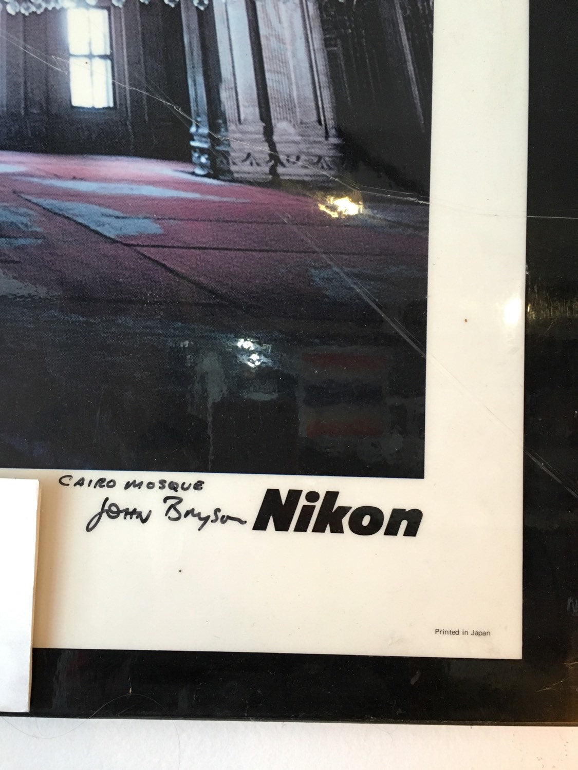 Vintage Nikon "Cairo" advertisement, signed and has original Kodachrome!