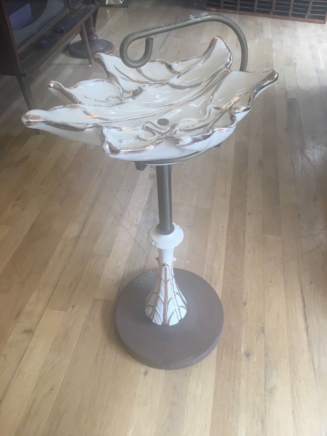 Vintage Floral Side Table