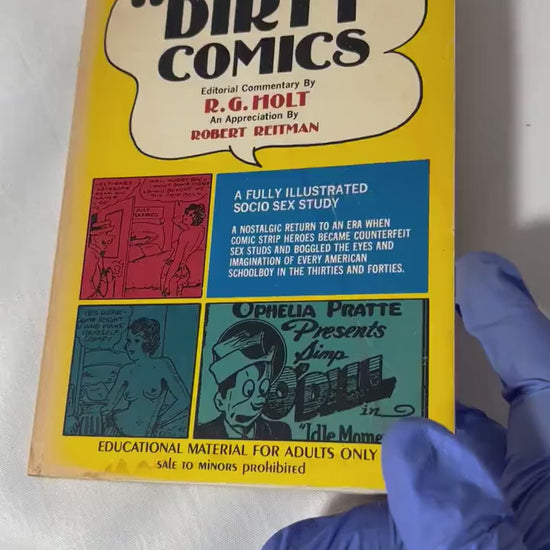 Vintage 'Little Dirty Comics' Editorial Commentary 1971 Paperback, Campy Comics Appreciation