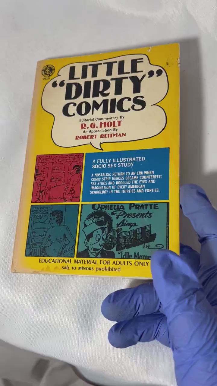 Vintage 'Little Dirty Comics' Editorial Commentary 1971 Paperback, Campy Comics Appreciation