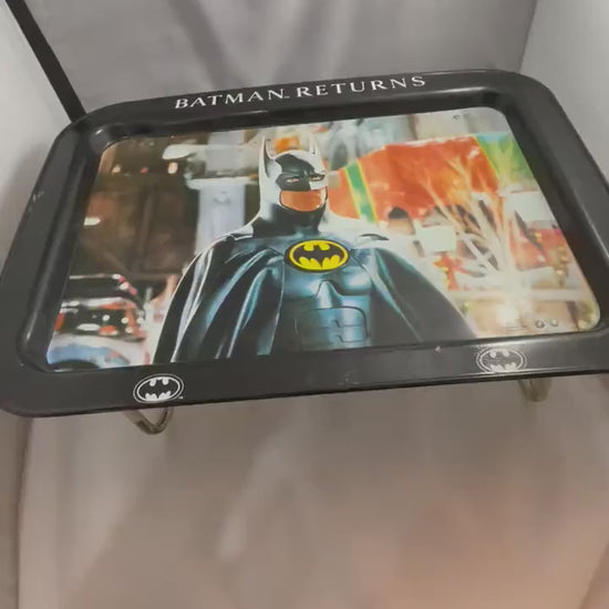 Vintage Batman Michael Keaton, Batman Returns vintage tv tray.