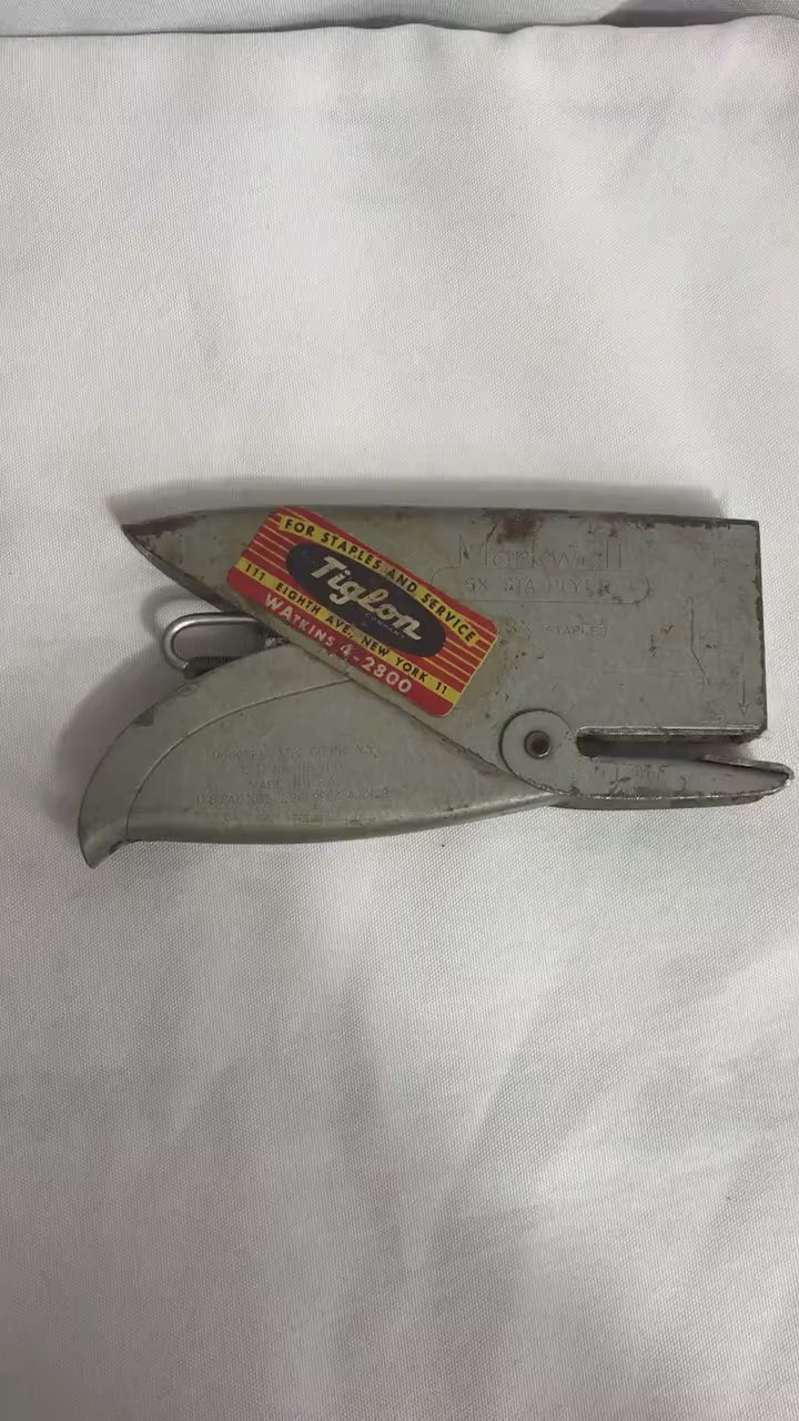 Vintage Handheld Markwell Industrial SX STA-PLYER Stapler