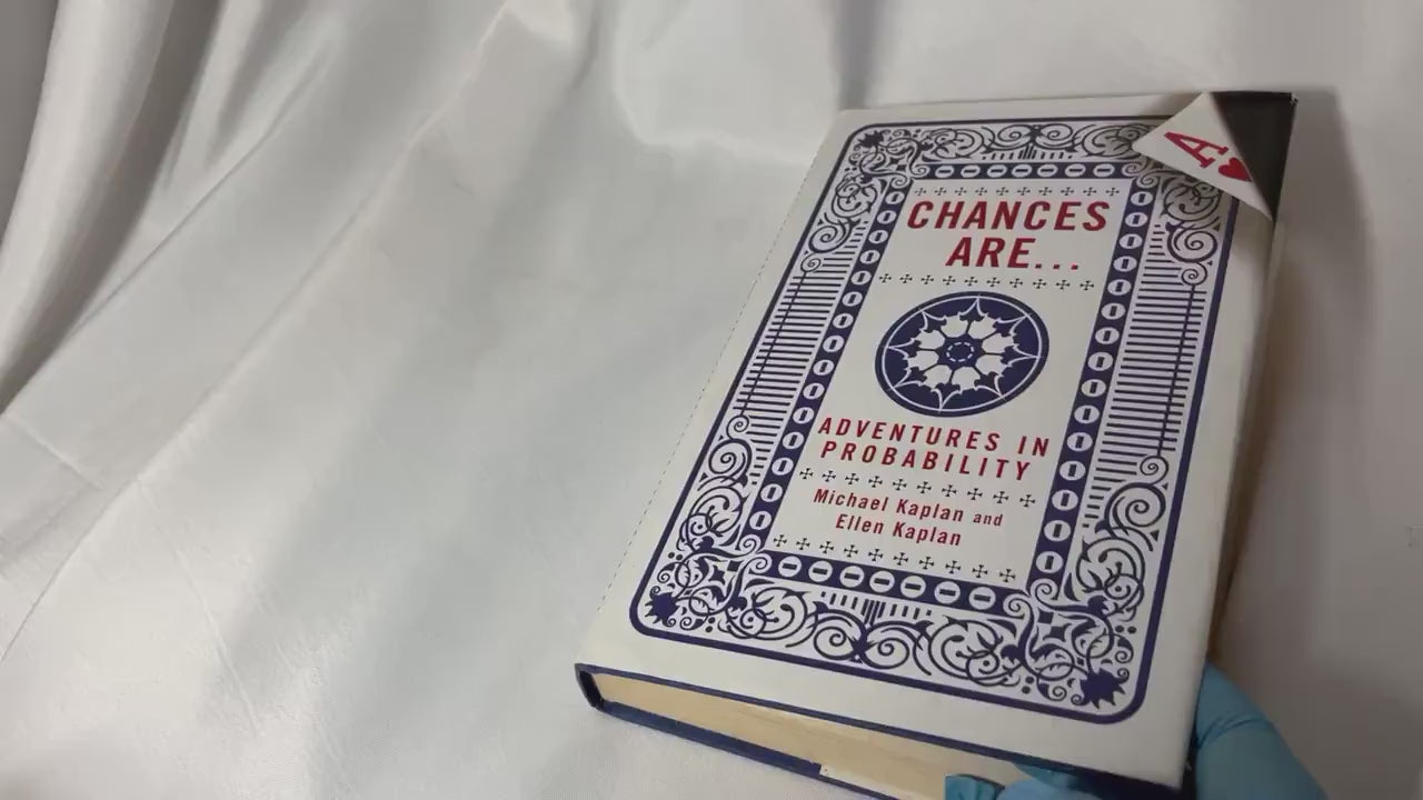 Chances Are: Adventures in Probability Book, Michael Kaplan, Ellen Kaplan, 2006 First Edition, Hardcover