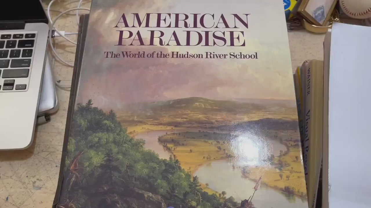 Hudson River School Book, 1987 Hardcover First Edition, Museum of Modern Art Essays, 19th Century, Landscape Paintings