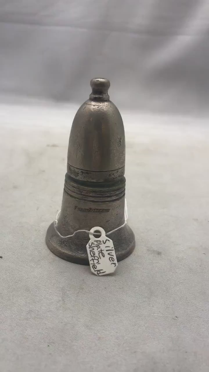 Vintage England Bell Salt and Pepper Steel Shaker