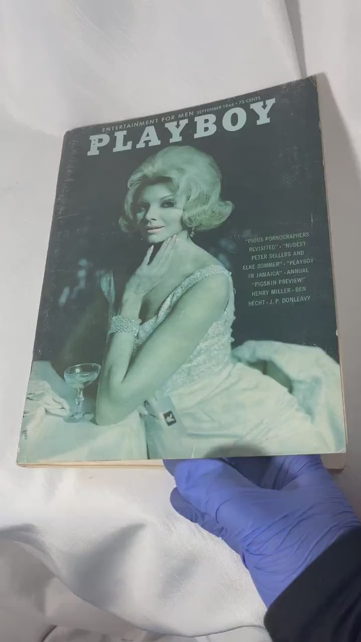 Playboy September 1964 Astrid Schulz Cover, Vintage Magazine, 60s Glamour, Retro Pin-up, Collectible