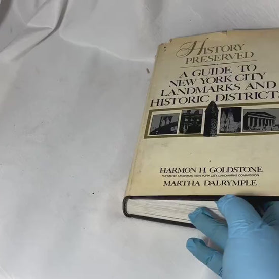 Vintage Historical Preservation NYC Landmarks Guidebook 1974 Hardcover First Edition