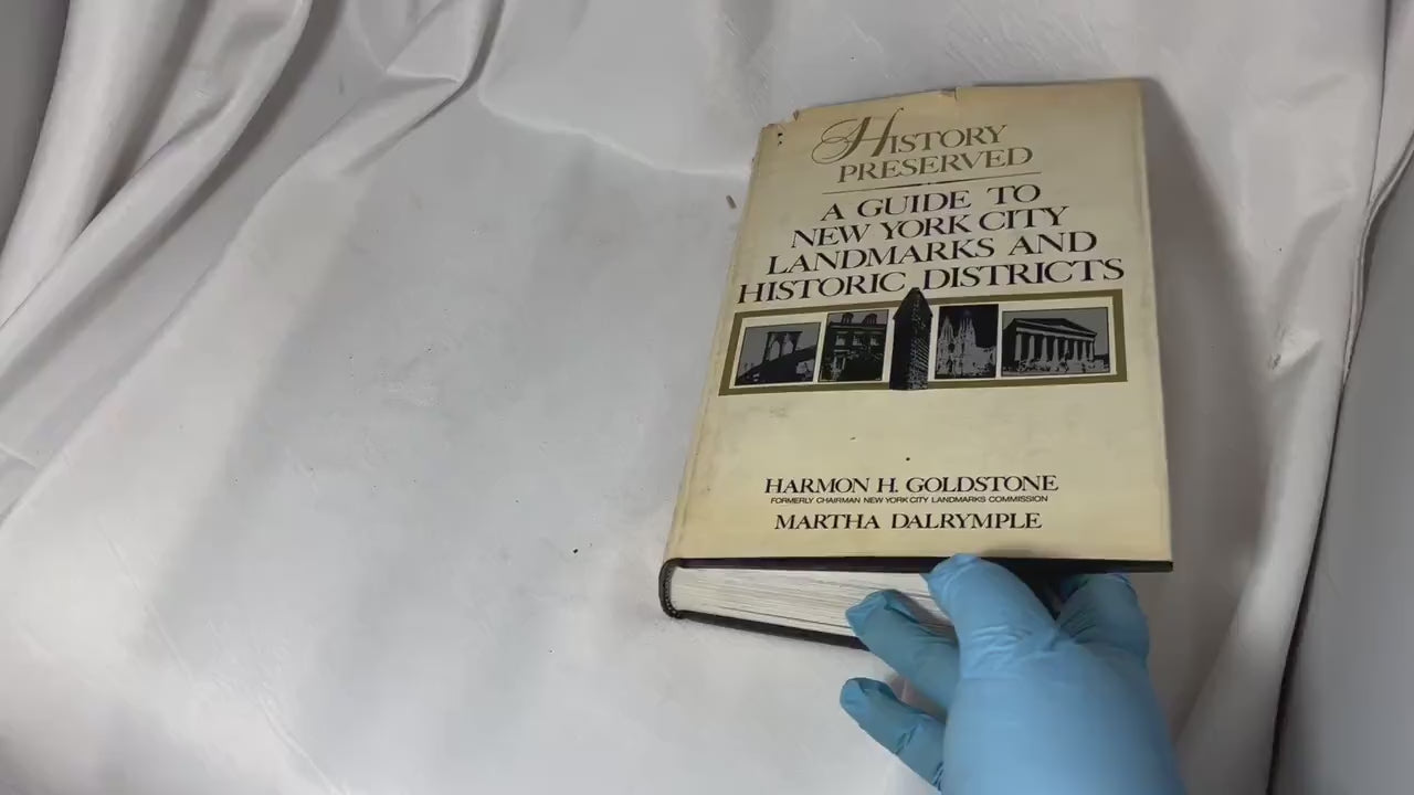 Vintage Historical Preservation NYC Landmarks Guidebook 1974 Hardcover First Edition