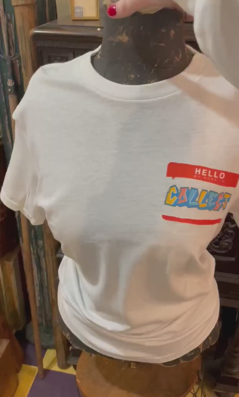 Collect T-Shirt with Hello My Name is Collect Graphic
