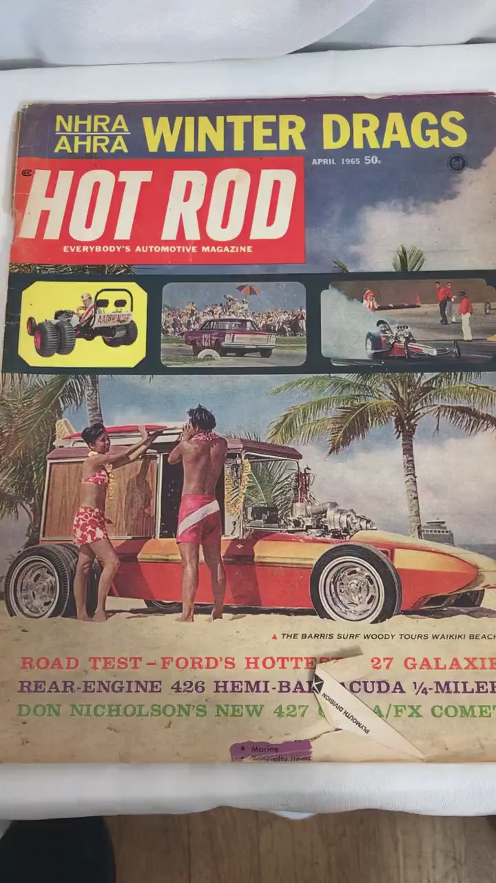 Vintage Hot Rod Everybody’s Automotive Magazine | NHRA/AHRA Winter Drags | April 1965 Issue