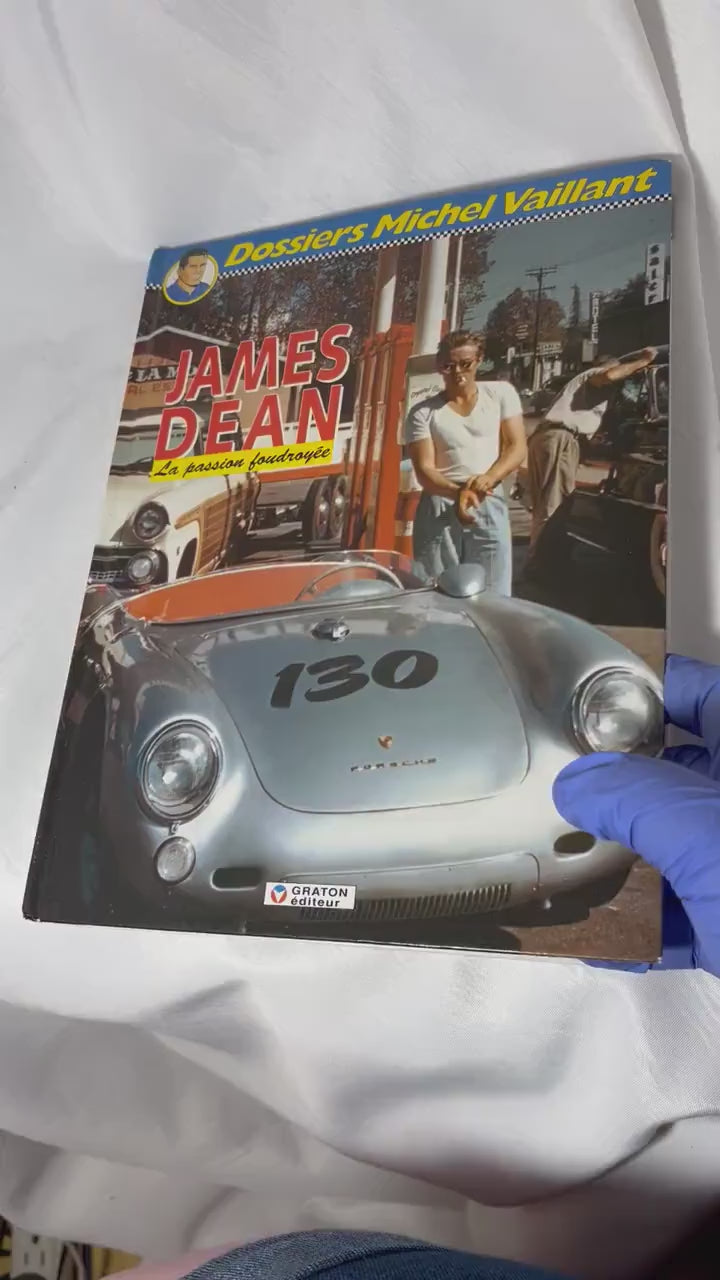 James Dean French Hardcover Book 1995, Le Passion Foudroyée, Car Enthusiast Gift, French Language Book