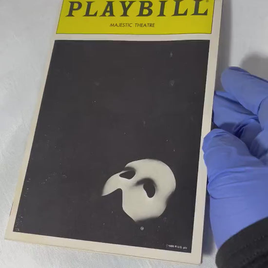 The Phantom of the Opera Playbill & Ticket Stub Set, 1988 Original Broadway Cast, Souvenir Collectible