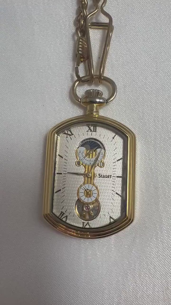 Stauer Grandfather Gold Pocket Watch