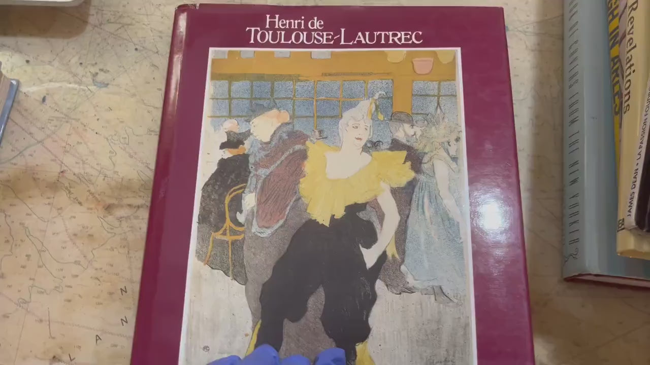 Henri de Toulouse-Lautrec 1890s Images Coffee Table Book, 1st Edition Hardcover, French Painter, Bohemian Art, Moulin Rouge