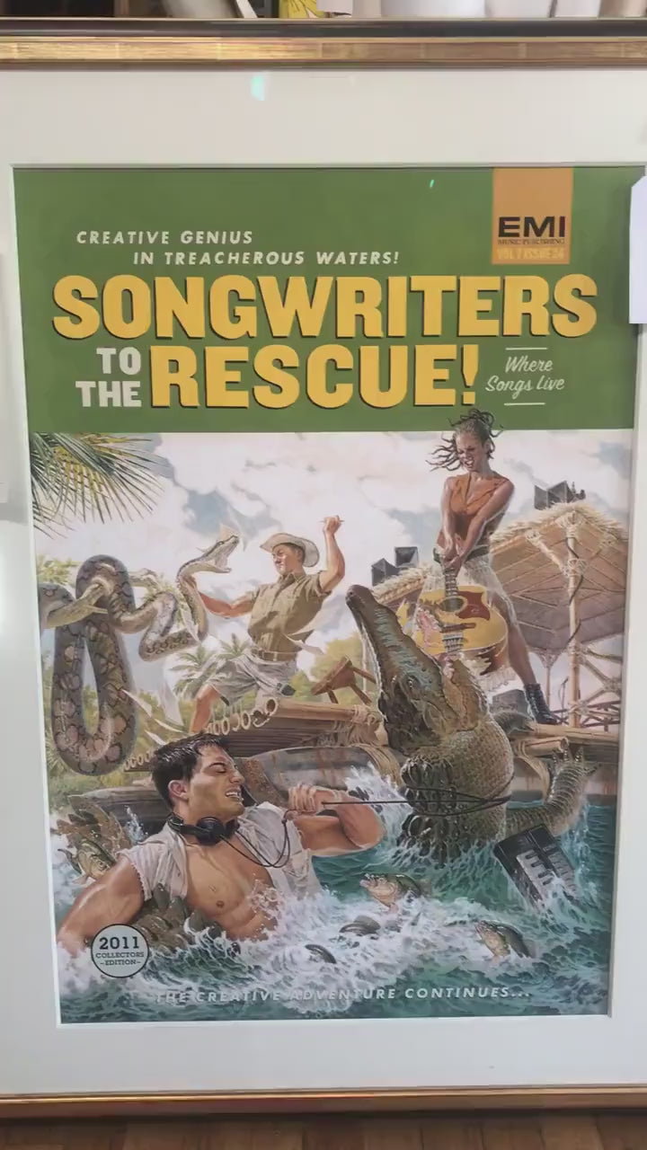 Signed Mark Stutzman Vintage EMI Music Publishing Poster Vol 7 Issue 24 | 2011 Collectors Edition | “Song Writers to the Rescue”